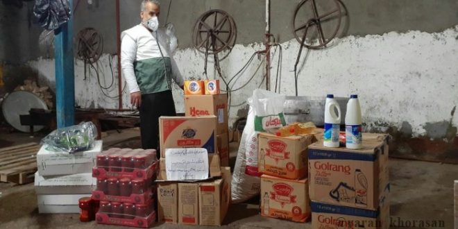 توزیع ۵۰ بسته سبد مواد غذایی با مشارکت ستاد مردمی قرآن و عترت شهرستان سرخس