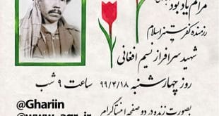 8b184a1b8acab2d3e2251b71c213f45e4039 310x165 - مراسم یادبود مجازی رزمنده کفرستیز اسلام شهید نسیم افغانی