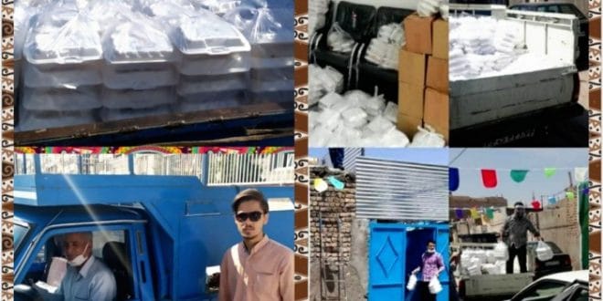 تهیه و توزیع بیش از ۸۰۰ پرس غذای گرم در مناطق محروم حاشیه شهر مشهد در روز عید سعید غدیرخم