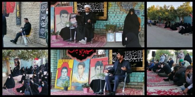 گزارش تصویری مراسم روضه خوانی درب منزل شهیدان شعبانی واقع در روستای شعبانی